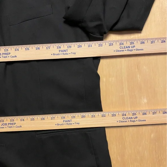 Black Claiborne Men’s Suit Jacket Blazer 42R - Picture 4 of 12